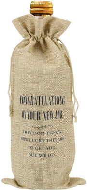 Sacche per bottiglie di vino in carta da pacchiere - Tasche regalo in tessuto riutilizzabile - Cadeau con cordino di chiusura
