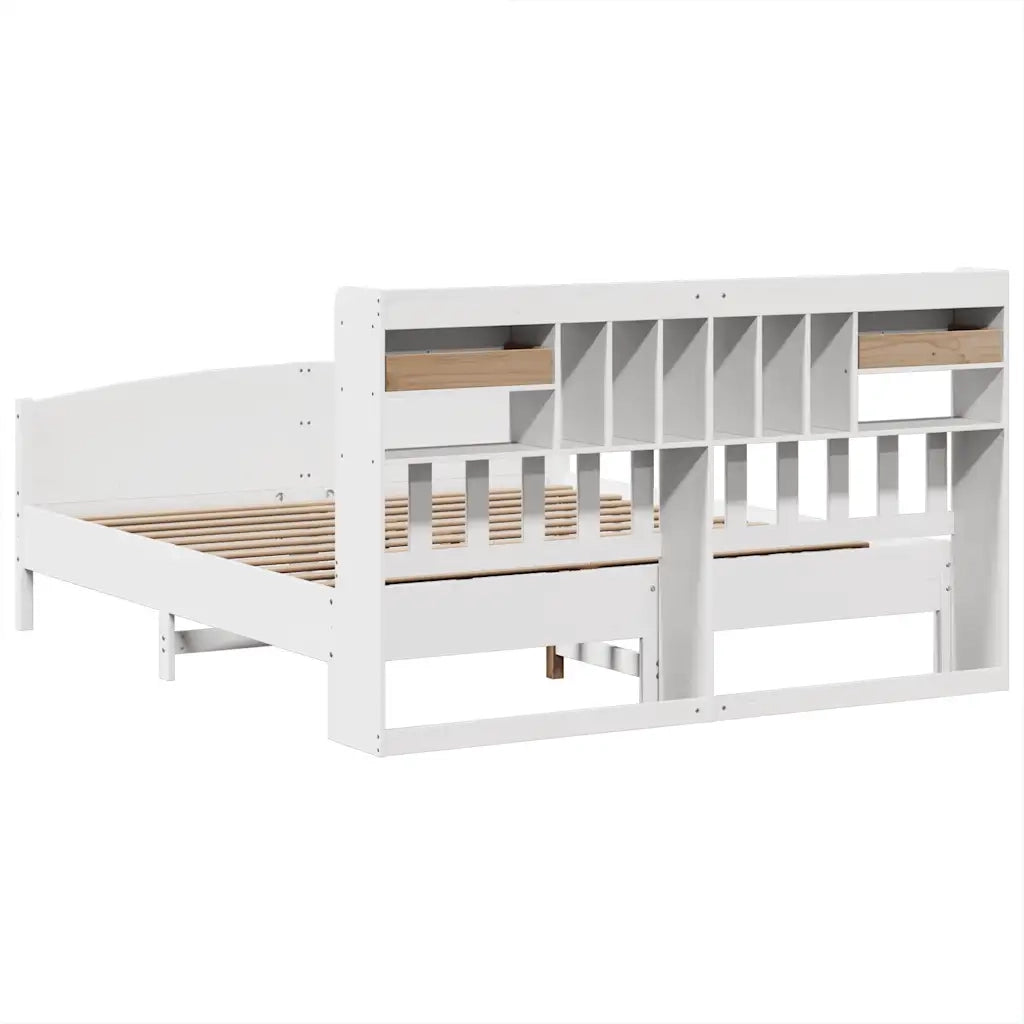 Giroletto con Libreria senza Materasso 180x200 cm in Legno Pino 3323135