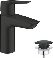 Fonteinkraan badkamerkraan a risparmio energetico - posizione centrale - acqua fredda - risparmio di acqua - apertura a richiesta - vasca in materiale nero - altezza 17 cm - codice prodotto 235512432