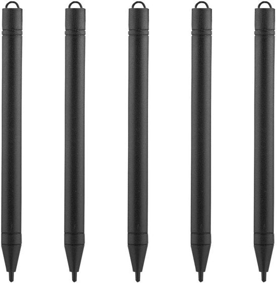 Stilo per tablet - 5 pezzi di stilografica LCD - Penna per disegno professionale - 12 pollici - Adatto per smartphone e tablet - Ideale per disegno e scrittura
