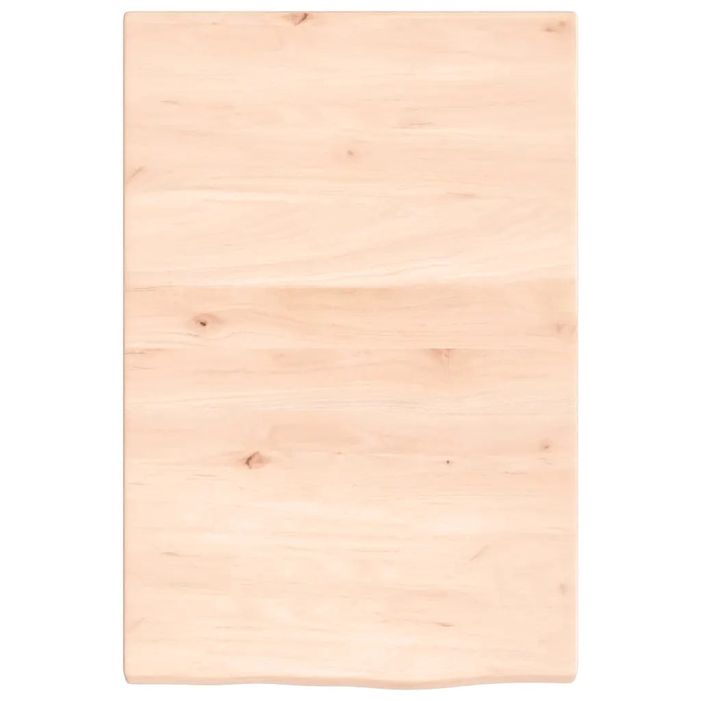 Piano Bagno 40x60x2 cm in Legno Massello Non Trattato 3156002
