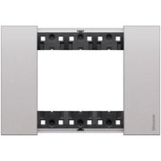 Placca BTicino Living Now 503 3 Moduli Acciaio Steel in Zama KA4803KS