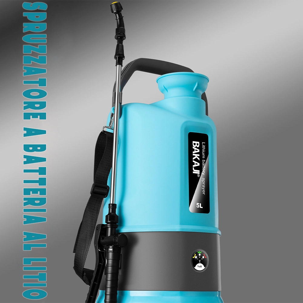Nebulizzatore a Batteria 5 Litri Senza Fili Spruzzatore a Pressione per Giardino
