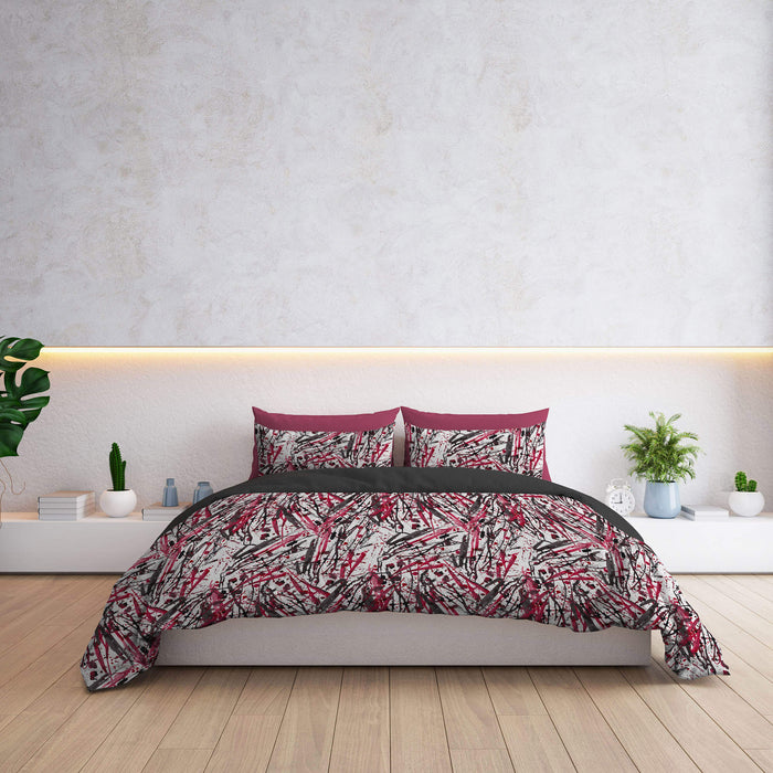 Copripiumino Singolo con Federe Stampato in Microfibra Crazy