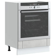 Armadio Forno Lucca Grigio Cemento in Legno Multistrato