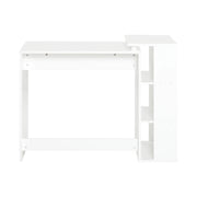 Scrivania,Porta PC,Tavolo per Computer ,con cassetto e tre ripiani,,bianco,FWT35-W