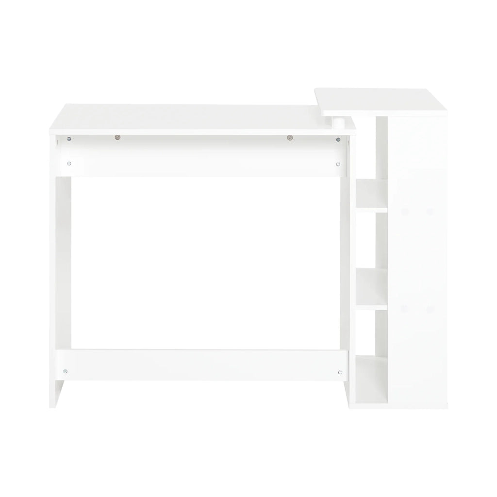 Scrivania,Porta PC,Tavolo per Computer ,con cassetto e tre ripiani,,bianco,FWT35-W