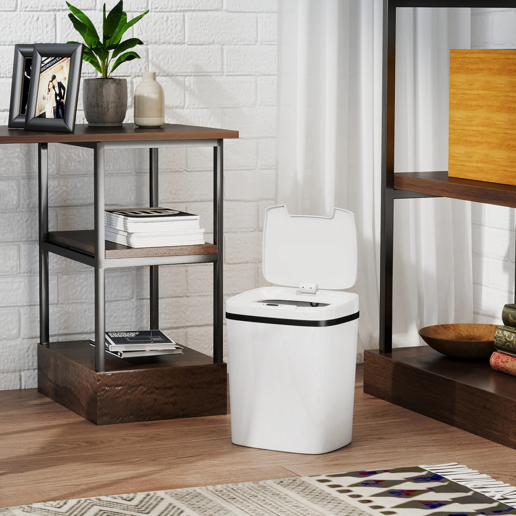 Cestino Automatico per Cucina 15L con Sensore Infrarosso ¨C zephmum ¨C Bianco