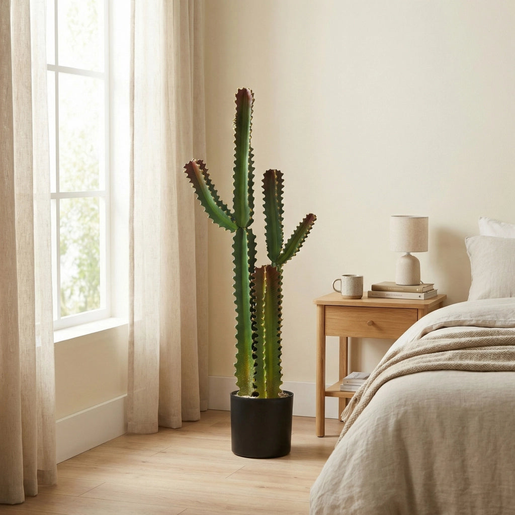 Albero Cactus Artificiale in Vaso ¨C zephmum ¨C Verde 111 cm