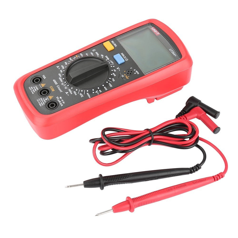 Trade Shop - Multimetro Tester Digitale Professionale Volt Ampere Farad Puntali Ut39a+ -