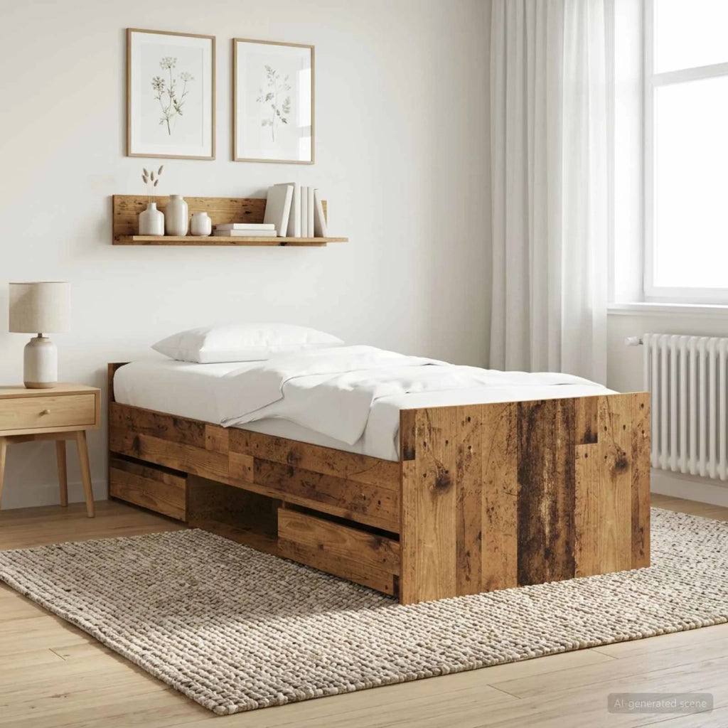 Struttura del letto Legno antico Legno ingegnerizzato 3429512