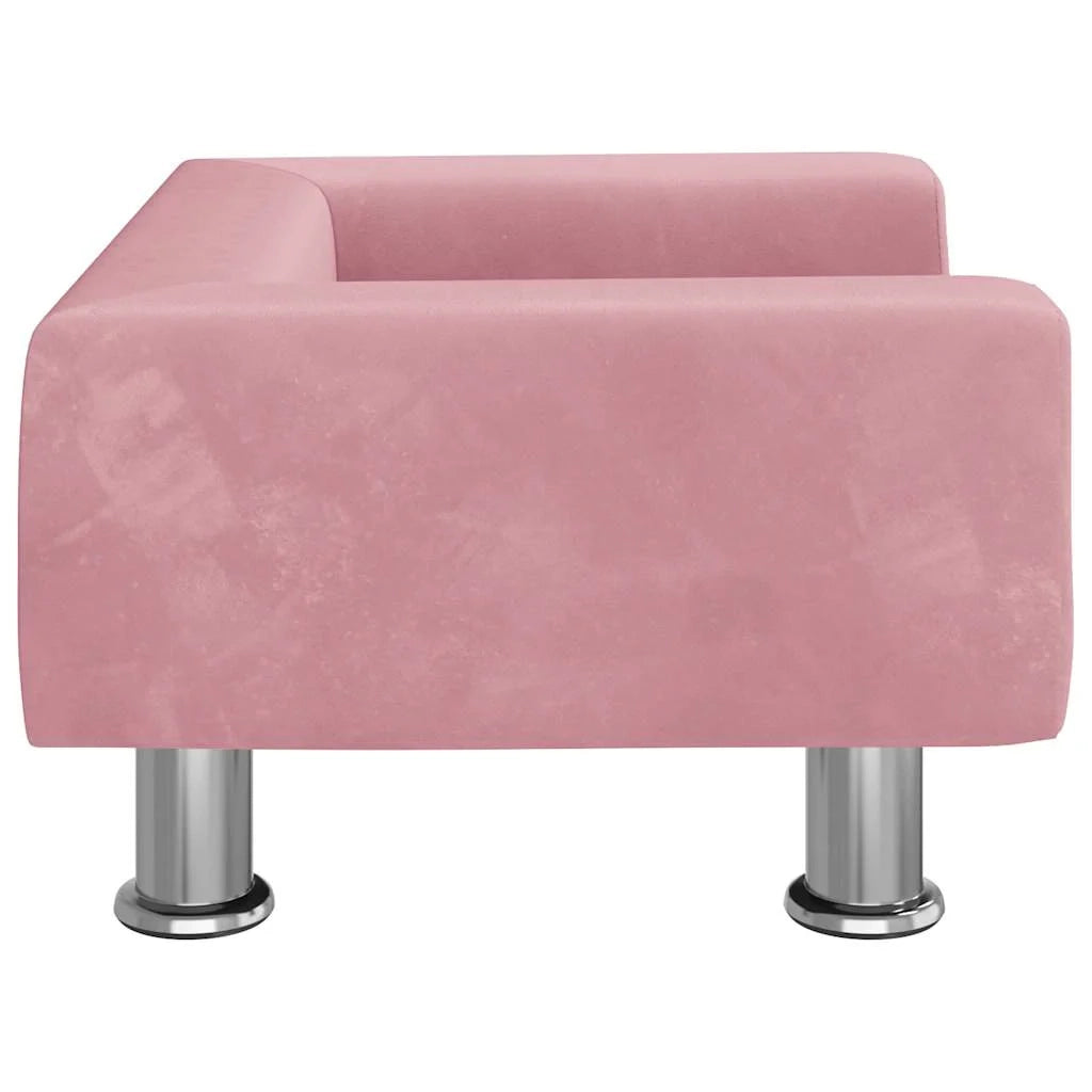 Cuccia per cani comoda 50 x 40 x 26,5 cm velluto rosa 02_0042668