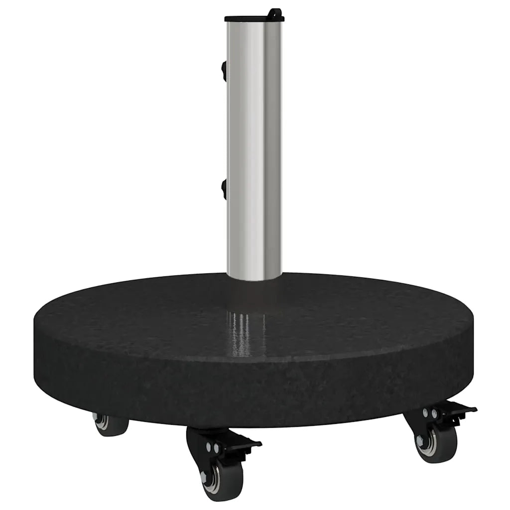 Base per ombrellone 30kg Nero Granito e Acciaio Inossidabile CFW6600728