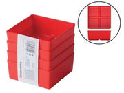1cf valigia portaminuteria unite set pezzi 4  - mm.110x110x50h. art.kbs115  cod:ferx.fer408677