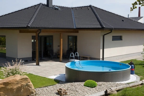 Azuro 3,6 x 1,2 m, RATTAN - senza scala e filtro, con fori fuori asse