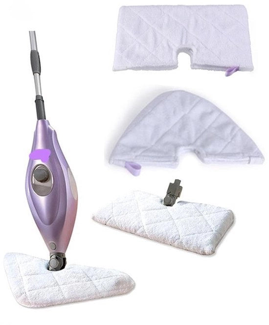 Accessori per asciugamano e mopa Shark S3501, S3601, S3901, S3550, inclusi accessori per la testa, asciugamano per mopa a getto d'acqua, asciugamano a forma di triangolo, bianco, guanciali bianchi, 1 pezzo + 1 pezzo a forma di triangolo, 1 pezzo.