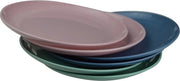 Piatti in plastica piccoli, 6 pezzi, diametro 19,5 cm, 3 colori, piatti per bambini, riciclabili, BPA-free (19,5 cm piatto piccolo)