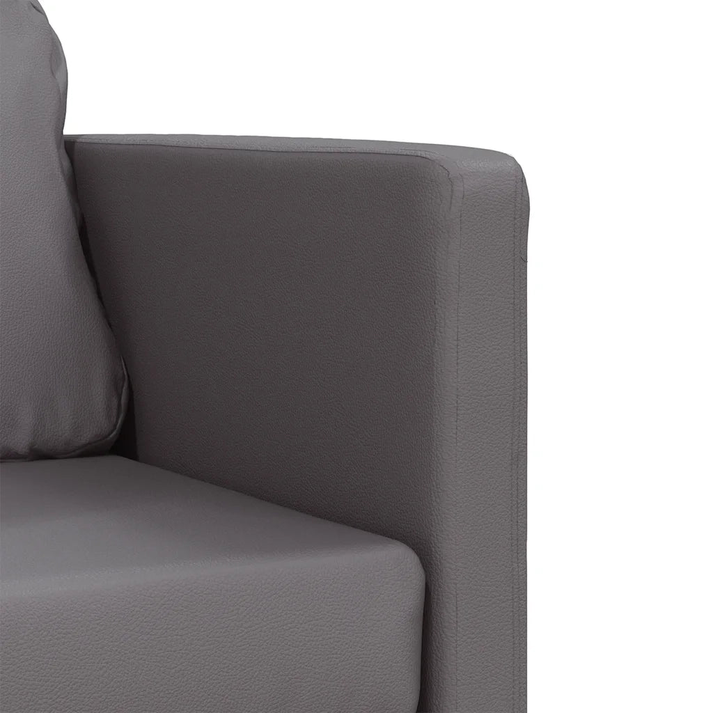 Divano Letto da Terra 2 in 1-Sofa Letto-Daybed Grigio 112x174x55 cm Similpelle