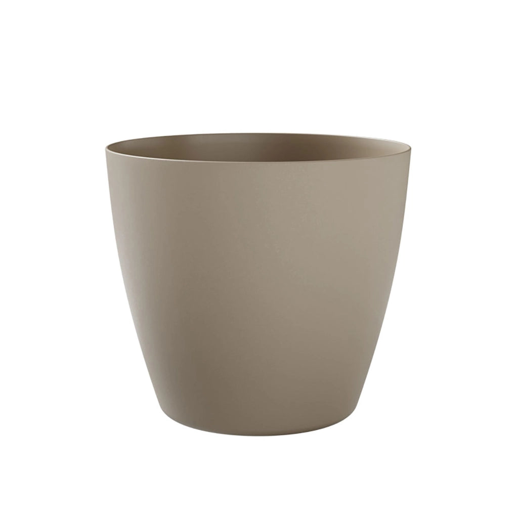 Vaso Rotondo Indoor e Outdoor Tera Bayon Kit Milk Ø60 cm in Plastica Beige