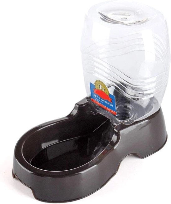 Dispensatore di acqua per animali in dotazione Zwart 1/4 Gallone Rabbocco automatico Dispensatore di acqua per animali in dotazione Fles Kom Portatile Standard per piccoli cani gatti