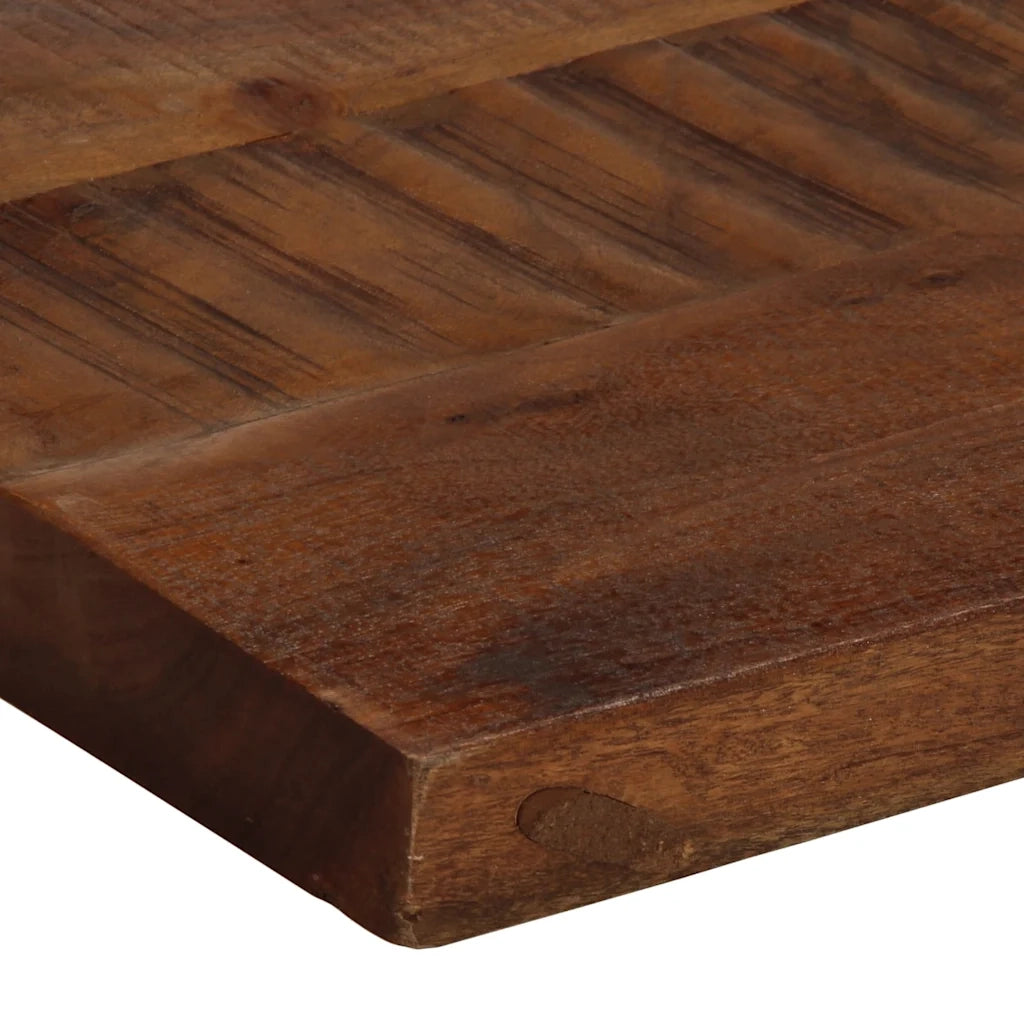 Piano Tavolo 100x40x3,8 cm Rettangolare in Massello di Recupero
