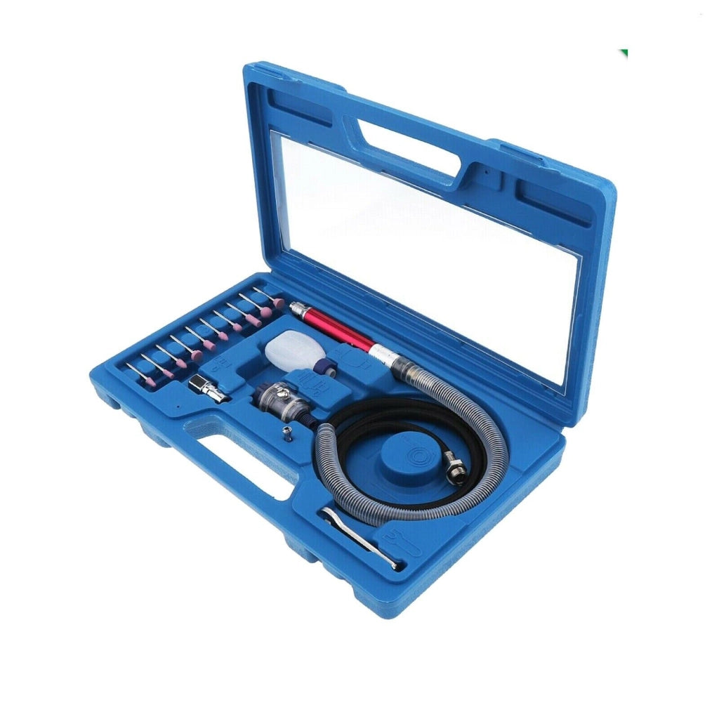 Kit 17 Pezzi SMERIGLIATRICE ARIA COMPRESSA FRESATRICE DRITTA LACCIO PNEUMATICO