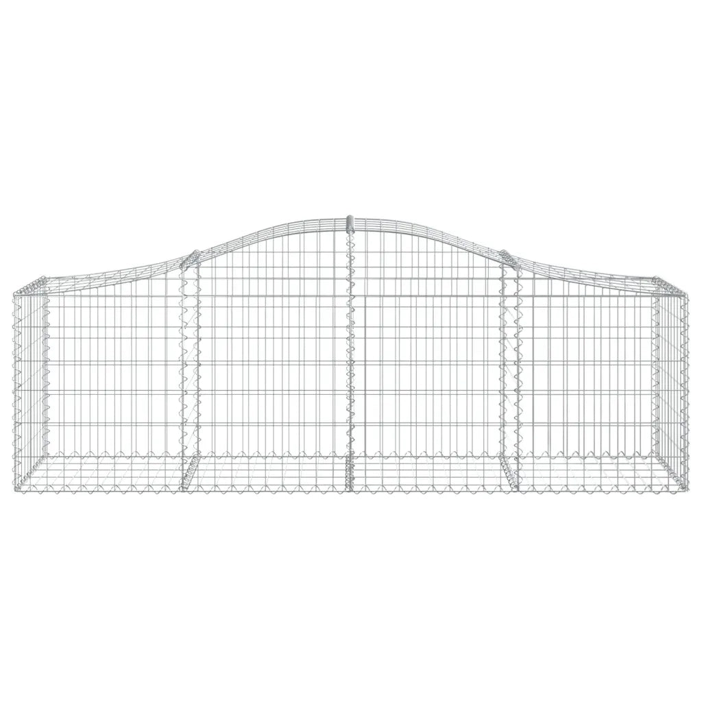 Cesti Gabbioni ad Arco 25 pz 200x50x60/80 cm Ferro Zincato 3145614