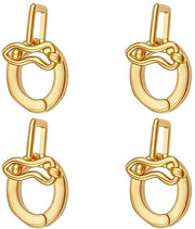 Connettori Armband - 4 Stuks - Verlenging Hangers - Borgtocht Sieraden - Messing - 14 mm - Connettori per Sierade