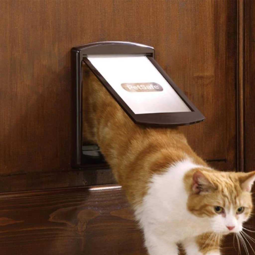PetSafe Porta per Animali 2 Direzioni 730 Piccola 17,8x15,2 cm Marrone 411396