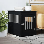 Gabbia Cani da Arredamento Nera 55x80x68cm Legno Multistratocod mxl 108500