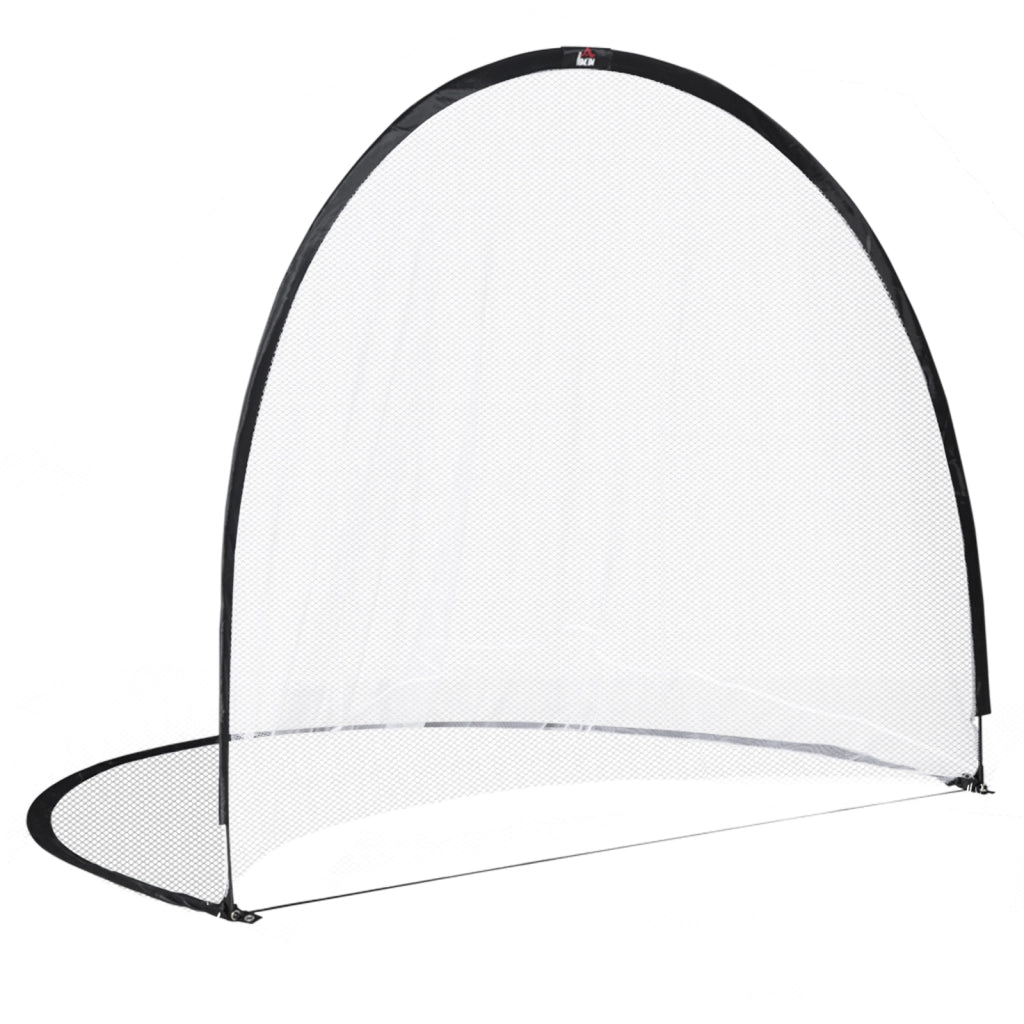 Cage da Calcio Pop Up con Sacchetto e Pali ¨C zephmum ¨C 247x203x201.5 cm Nero Bianco