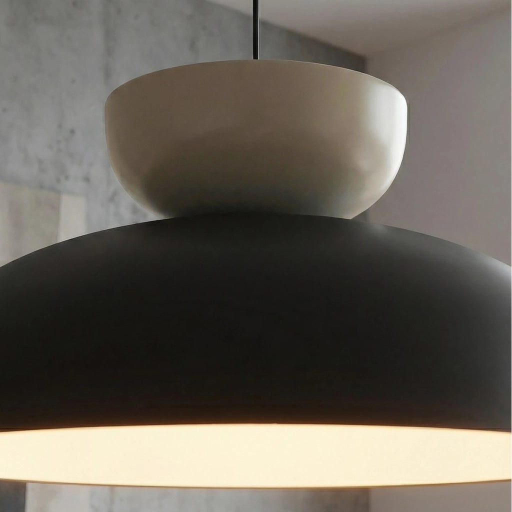 Lampada a sospensione Mega bicolore in acciaio