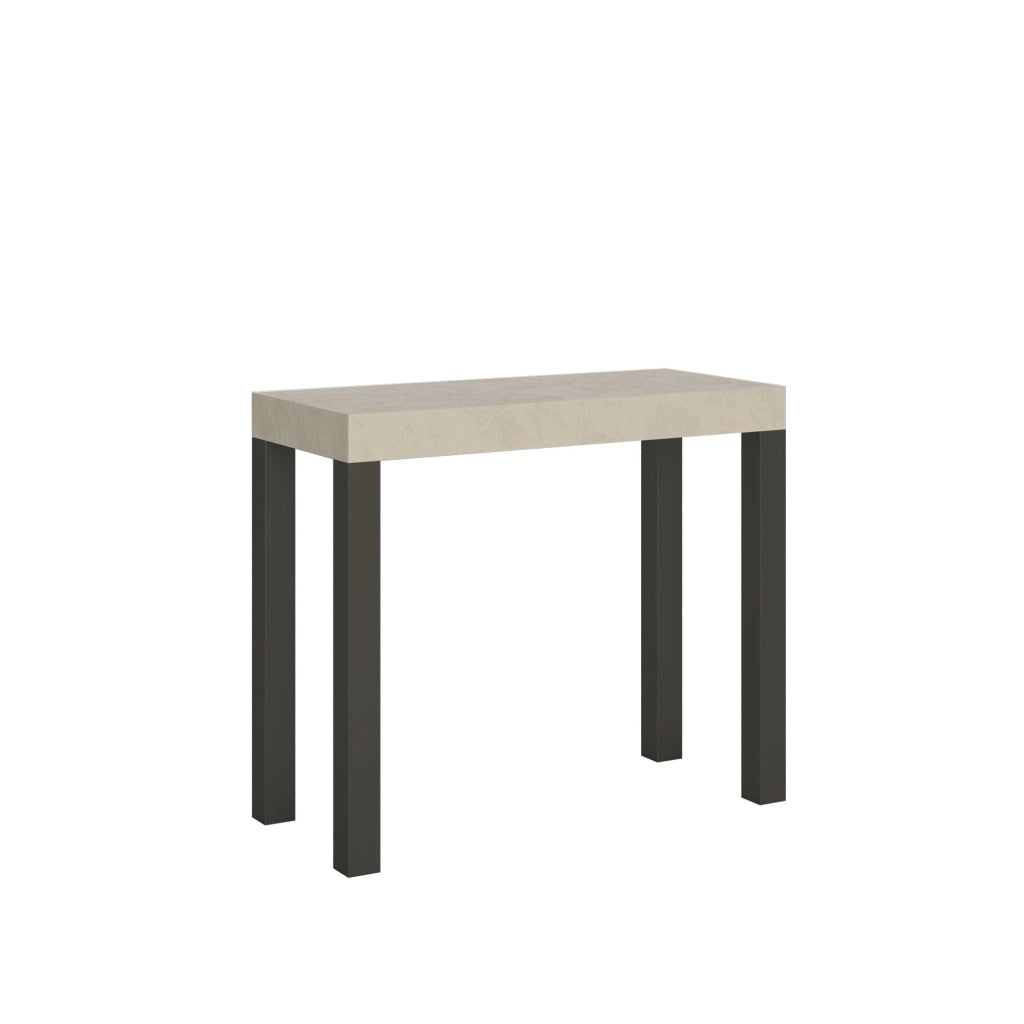 Consolle Allungabile 90-196x40x77 cm Everyday Small Cashmere Telaio Antracite