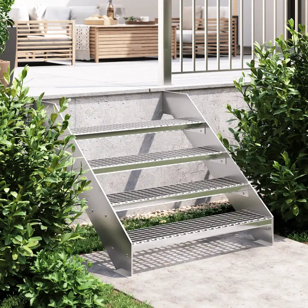 Gradino in Griglia 90x24x7 cm Acciaio Zincato 155685