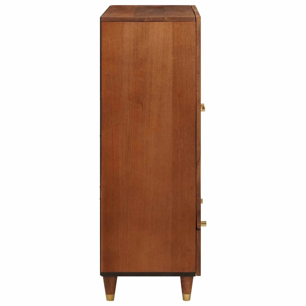 Mobile Alto Marrone 60 x 33,5 x 100 cm Legno di mango massello 4018910
