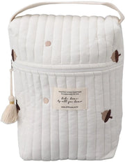 Tas di Stoccaggio in Tela di Cotone - Luiertas - Borsa a Mano - Chiusura a Righello - Disegno Solido - Grip Comodo - 6 Velocità di Regolazione