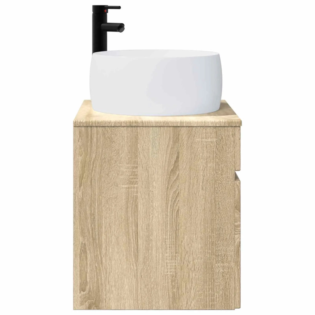 Mobile lavabo da parete Rovere Sonoma 49 x 44,5 x 66 cm 890614