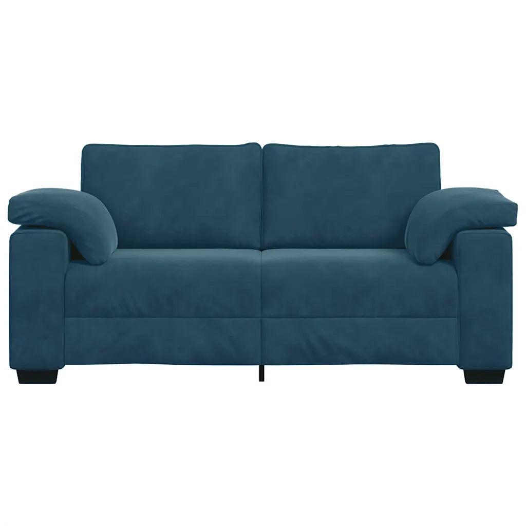 Divano Divanetto Blu 180x77x82 cm in Velluto 4105276