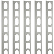 Profili in alluminio verniciato colore grigio medio 112 a l per finitura parete proangle *** pezzi 5 pz, confezione 1