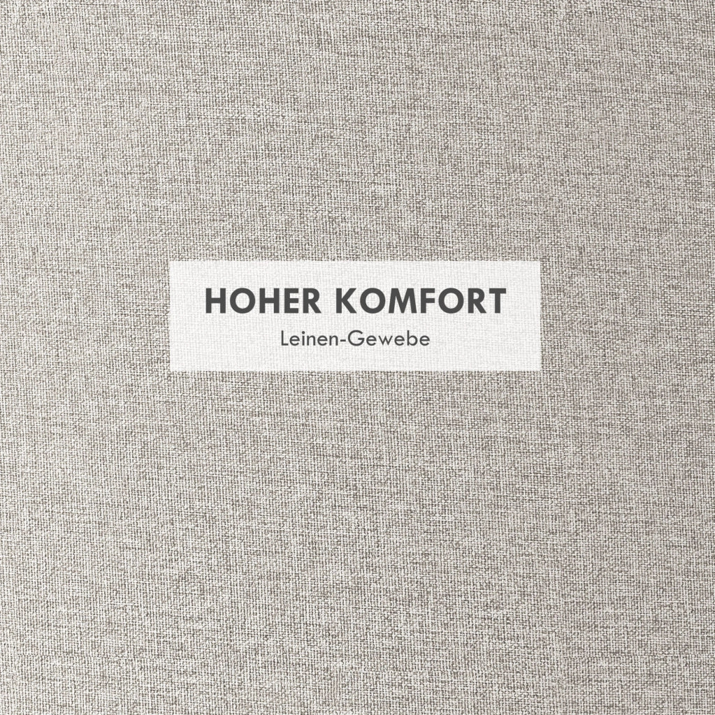 Pouf rotondo contenitore con coperchio reversibile crema Ø56 cm