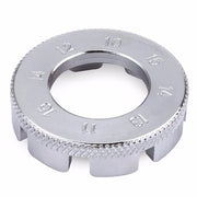 Chiave a stella per bicicletta 8-via - Maniglia a stella in acciaio - Regolatore della ruota - Chiave per ruota - Universale - Diametro 38 mm - Chiave per maniglia a stella