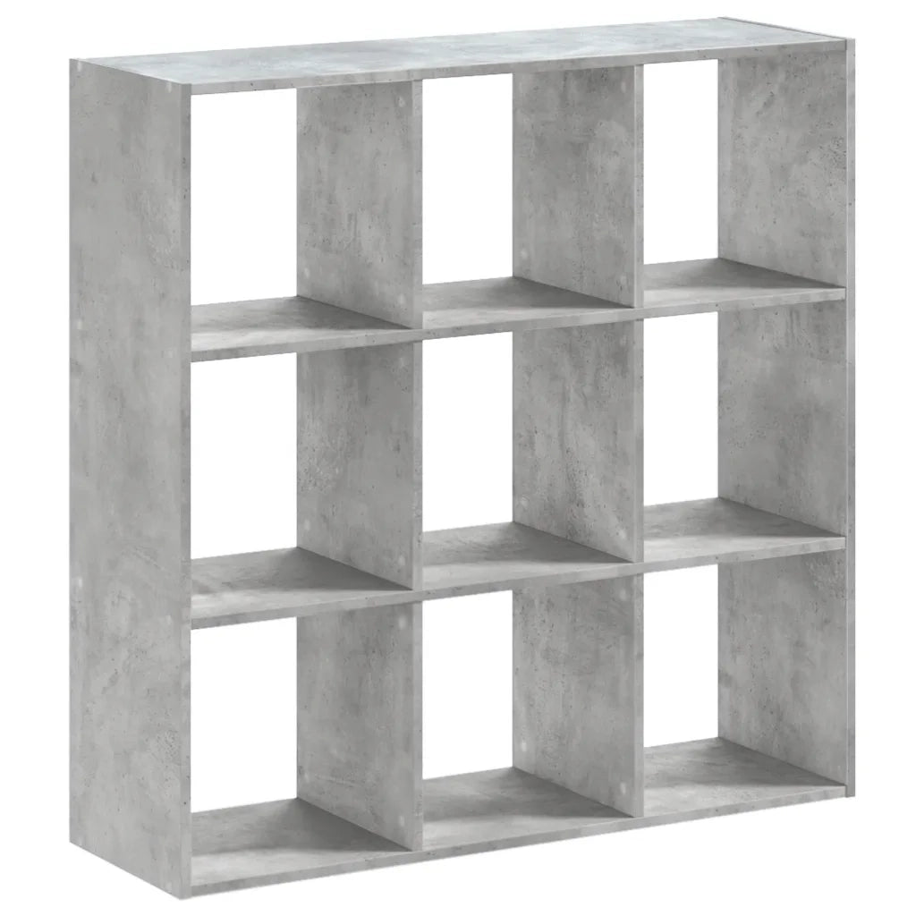 Libreria Grigio Cemento 102x32x102 cm in Legno Multistrato 852819