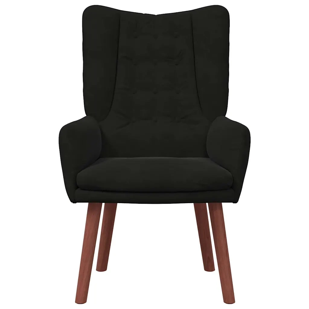 Divano Sedia-Poltrona-Poltroncina Nero 63 x 67 x 94 cm Velluto 295389