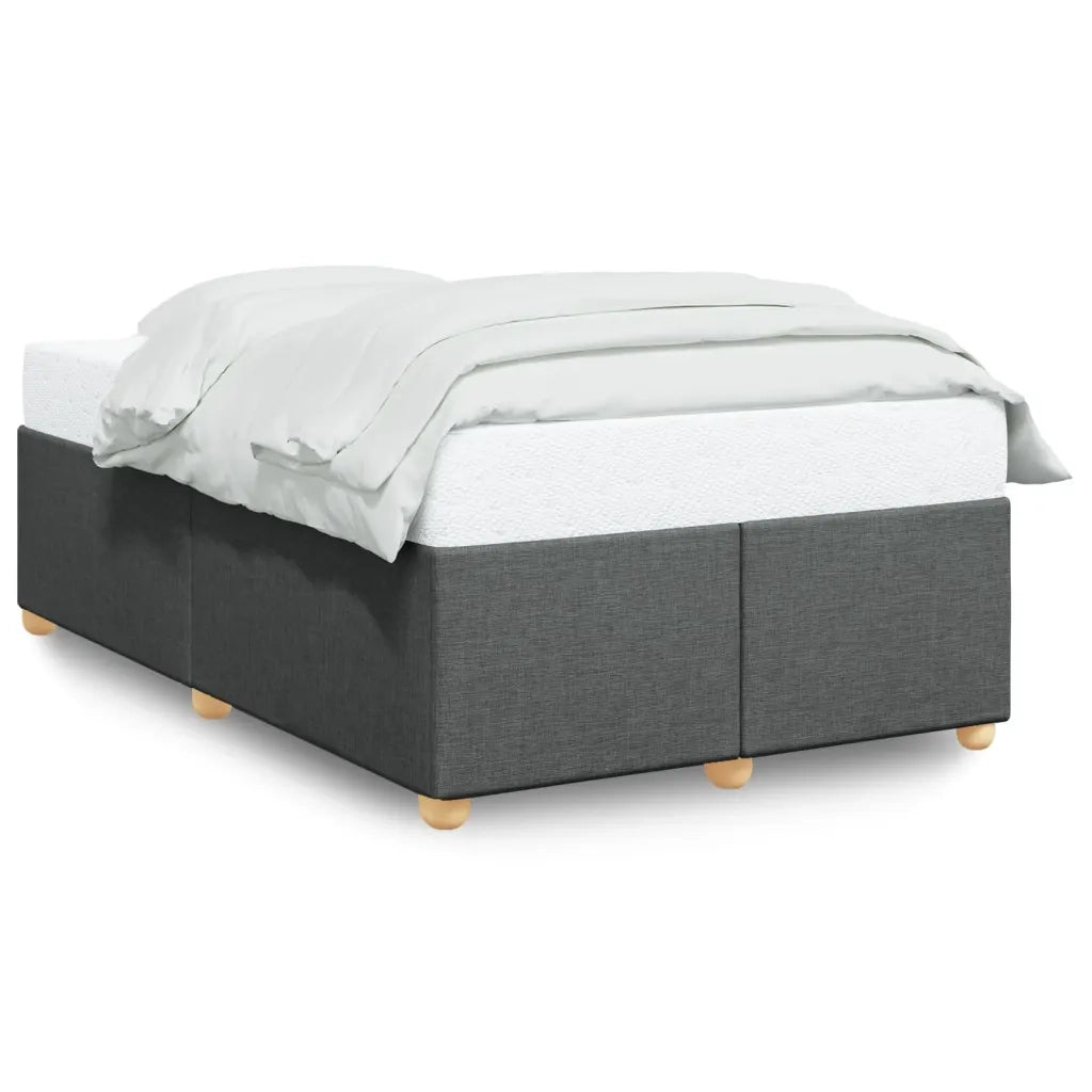 Giroletto senza Materasso-Struttura Letto Grigio Scuro 120x200 cm Tessuto 600184