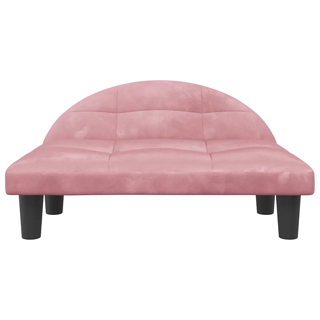 Lettino per Cani Rosa 70x52x30 cm in Velluto CFW9356708