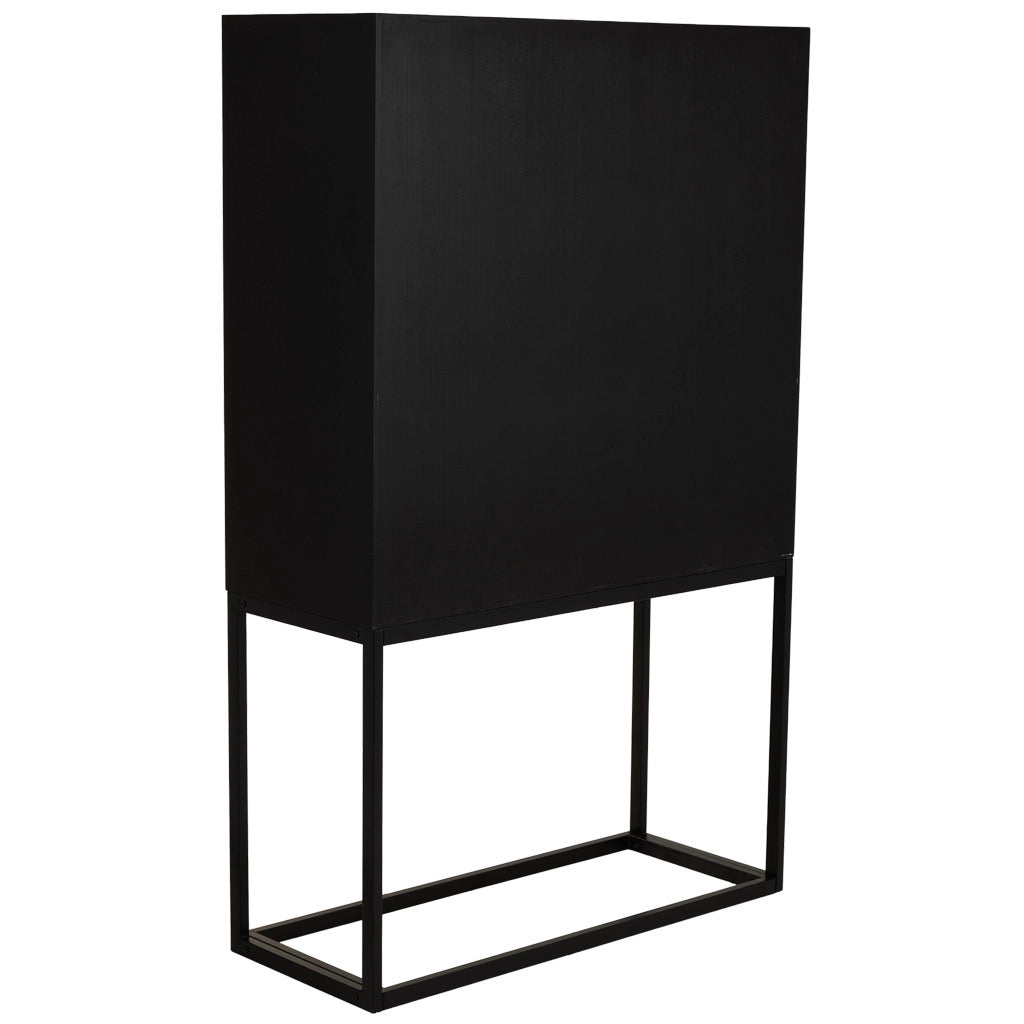 Credenza in legno di recupero marrone con 2 ante 100x40x160h cm