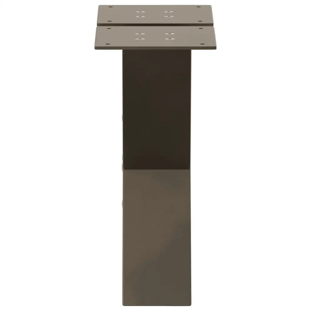 Gambe per Tavolino da Caff¨¨ a Forma di X 2 pz-Set di 2 Gamba per Tavolo Acciaio Naturale 40x(30-31) cm Acciaio