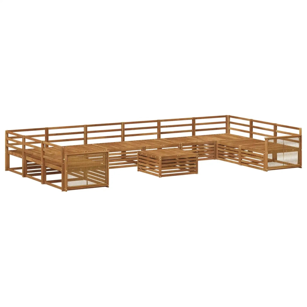 Set divani 11 pcs Legno di Acacia Massello