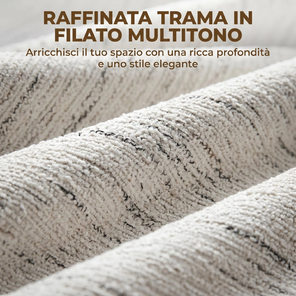 Divano 2 Posti in Tessuto ¨C zephmum ¨C Bianco 131x78x83 cm