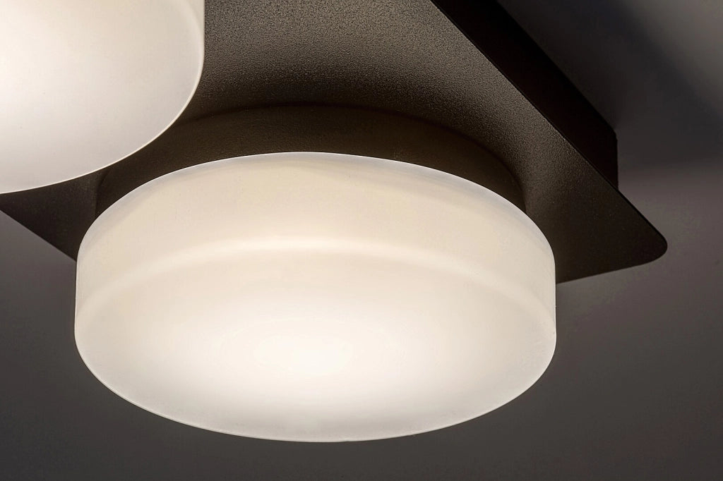 Plafoniera/applique LED 11W 4000K nero opaco Attichus Rabalux